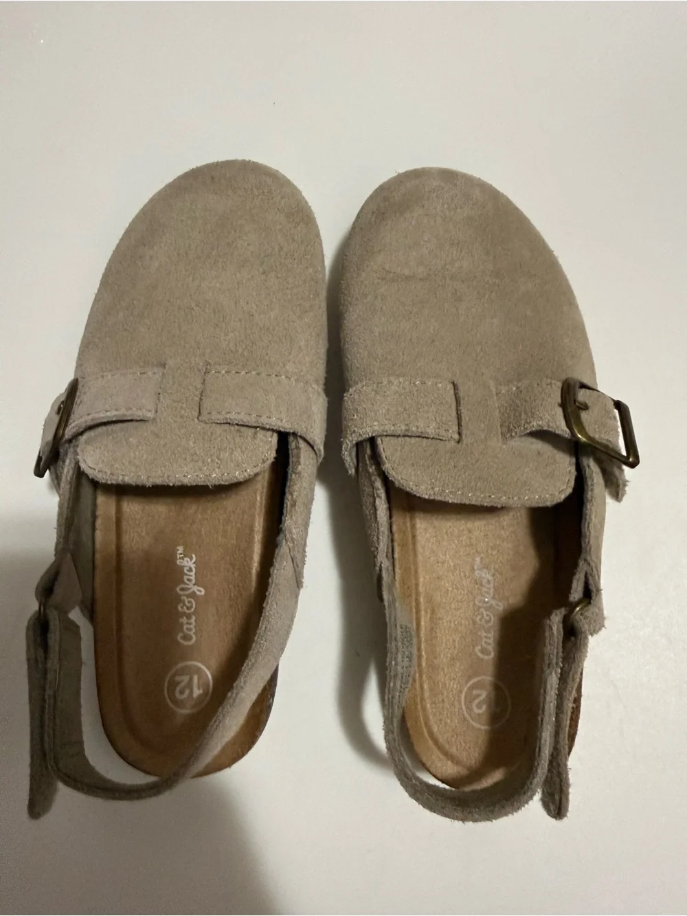 Cat & Jack taupe suede